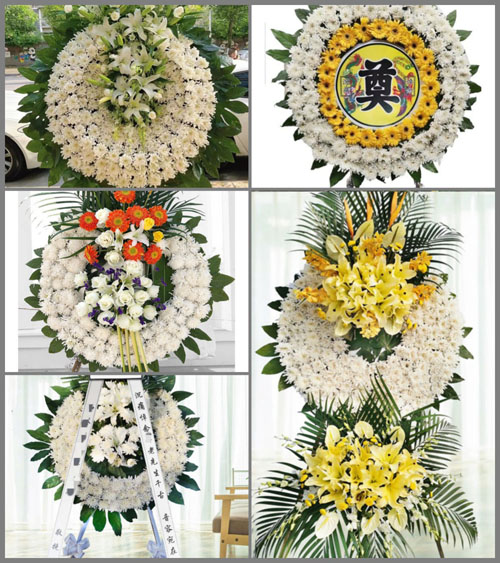 浙江省舟山普陀区桃花镇盐厂社区花圈速递